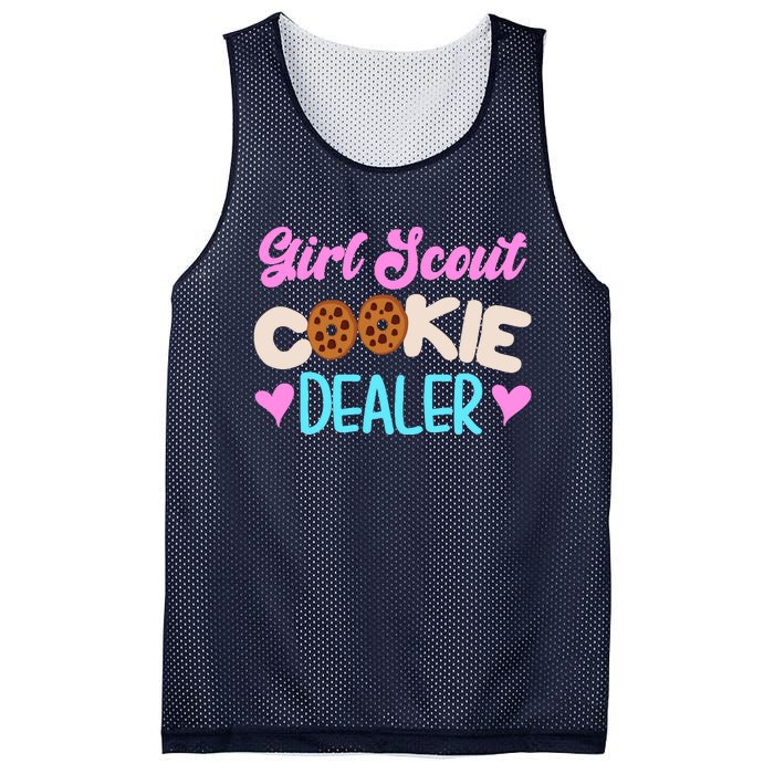 Scout for Girl Cookie Dealer Funny Scouting Family Pullover Hoodie Mesh Reversible Basketball Jersey Tank