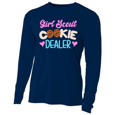 Scout for Girl Cookie Dealer Funny Scouting Family Pullover Hoodie Cooling Performance Long Sleeve Crew