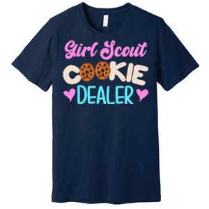 Scout for Girl Cookie Dealer Funny Scouting Family Pullover Hoodie Premium T-Shirt