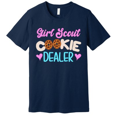 Scout for Girl Cookie Dealer Funny Scouting Family Pullover Hoodie Premium T-Shirt