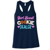 Scout for Girl Cookie Dealer Funny Scouting Family Pullover Hoodie Women's Racerback Tank