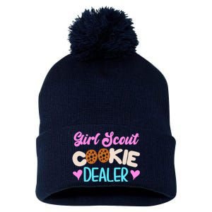 Scout for Girl Cookie Dealer Funny Scouting Family Pullover Hoodie Pom Pom 12in Knit Beanie