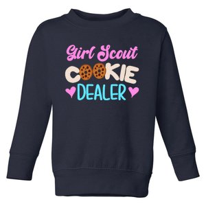 Scout for Girl Cookie Dealer Funny Scouting Family Pullover Hoodie Toddler Sweatshirt