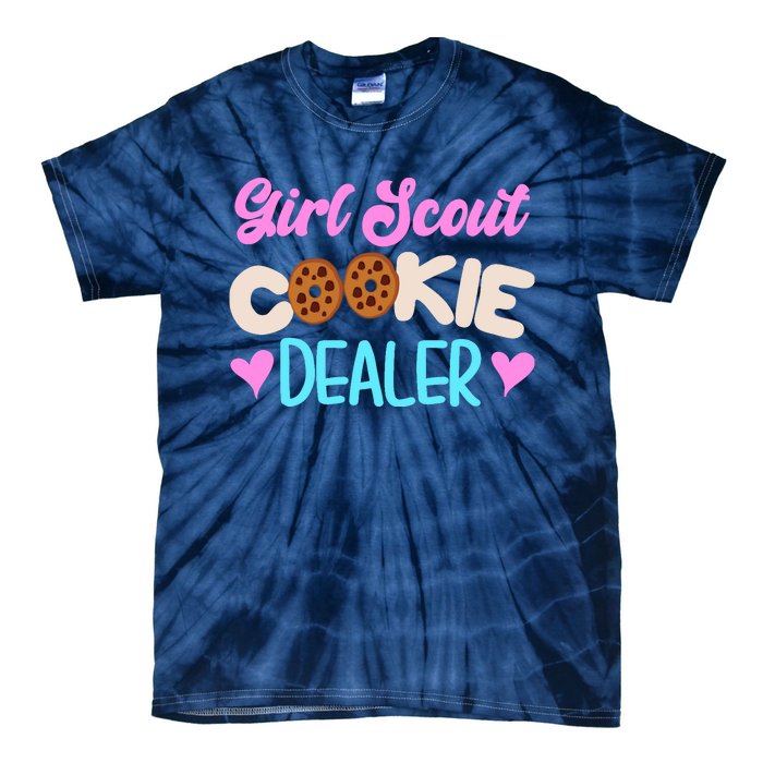 Scout for Girl Cookie Dealer Funny Scouting Family Pullover Hoodie Tie-Dye T-Shirt