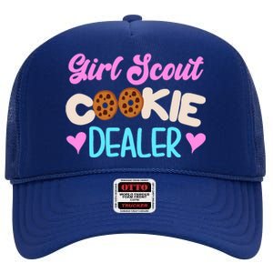 Scout for Girl Cookie Dealer Funny Scouting Family Pullover Hoodie High Crown Mesh Back Trucker Hat