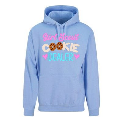 Scout for Girl Cookie Dealer Funny Scouting Family Pullover Hoodie Unisex Surf Hoodie