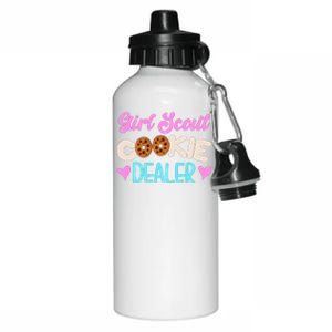 Scout for Girl Cookie Dealer Funny Scouting Family Pullover Hoodie Aluminum Water Bottle