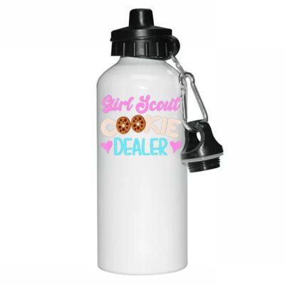 Scout for Girl Cookie Dealer Funny Scouting Family Pullover Hoodie Aluminum Water Bottle 