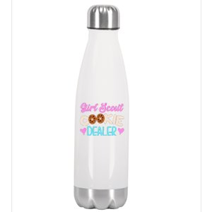 Scout for Girl Cookie Dealer Funny Scouting Family Pullover Hoodie Stainless Steel Insulated Water Bottle