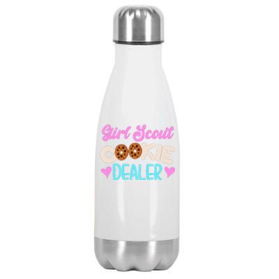 Scout for Girl Cookie Dealer Funny Scouting Family Pullover Hoodie Stainless Steel Insulated Water Bottle