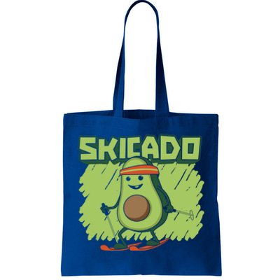 Skicado Funny Gift Winter Snow Sports Skier Ski Mountains Skiing Gift Tote Bag