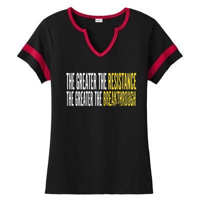 Sean Feucht Greater The Resistance Ladies Halftime Notch Neck Tee