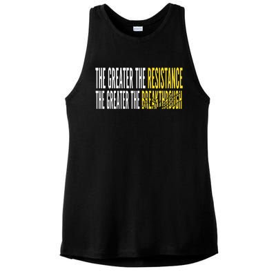 Sean Feucht Greater The Resistance Ladies PosiCharge Tri-Blend Wicking Tank