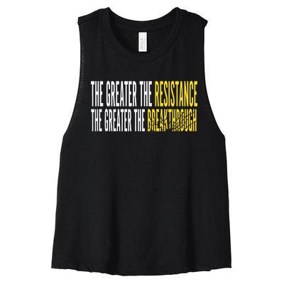 Sean Feucht Greater The Resistance Women's Racerback Cropped Tank