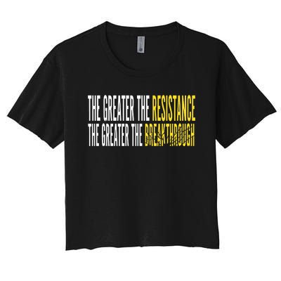 Sean Feucht Greater The Resistance Women's Crop Top Tee