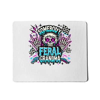 Somebody feral grandma skeleton cool lover player Mousepad