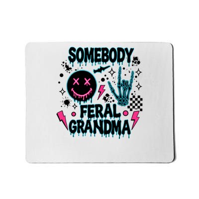 Somebody feral grandma skeleton cool lover player Mousepad