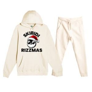 S.K.I.B.I.D.I Funny Gen Alpha Slang Christmas Penguin Premium Hooded Sweatsuit Set