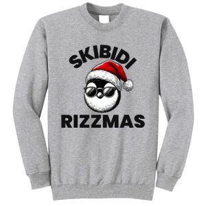 S.K.I.B.I.D.I Funny Gen Alpha Slang Christmas Penguin Tall Sweatshirt