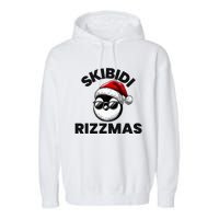 S.K.I.B.I.D.I Funny Gen Alpha Slang Christmas Penguin Garment-Dyed Fleece Hoodie