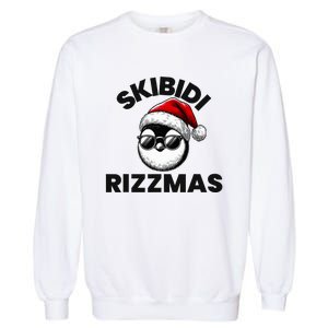 S.K.I.B.I.D.I Funny Gen Alpha Slang Christmas Penguin Garment-Dyed Sweatshirt