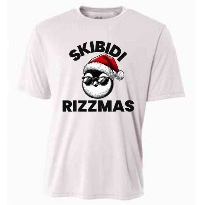 S.K.I.B.I.D.I Funny Gen Alpha Slang Christmas Penguin Cooling Performance Crew T-Shirt