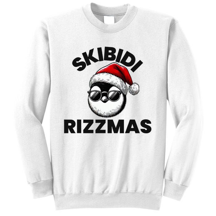 S.K.I.B.I.D.I Funny Gen Alpha Slang Christmas Penguin Sweatshirt