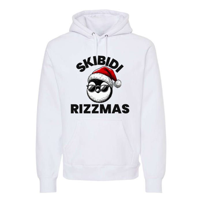 S.K.I.B.I.D.I Funny Gen Alpha Slang Christmas Penguin Premium Hoodie