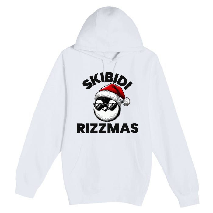 S.K.I.B.I.D.I Funny Gen Alpha Slang Christmas Penguin Premium Pullover Hoodie