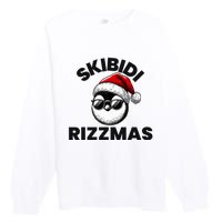 S.K.I.B.I.D.I Funny Gen Alpha Slang Christmas Penguin Premium Crewneck Sweatshirt