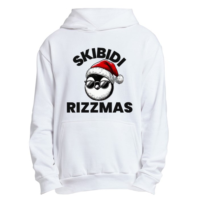 S.K.I.B.I.D.I Funny Gen Alpha Slang Christmas Penguin Urban Pullover Hoodie