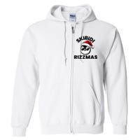 S.K.I.B.I.D.I Funny Gen Alpha Slang Christmas Penguin Full Zip Hoodie