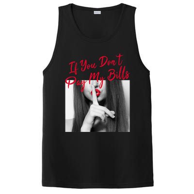 Slogan Figure Graphic If You Dont Pay My Women Shhh PosiCharge Competitor Tank