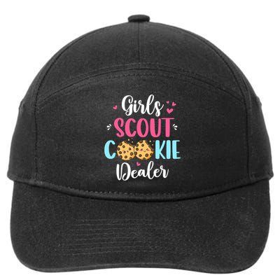 Scout For Girl Cookie Dealer Women Funny 7-Panel Snapback Hat