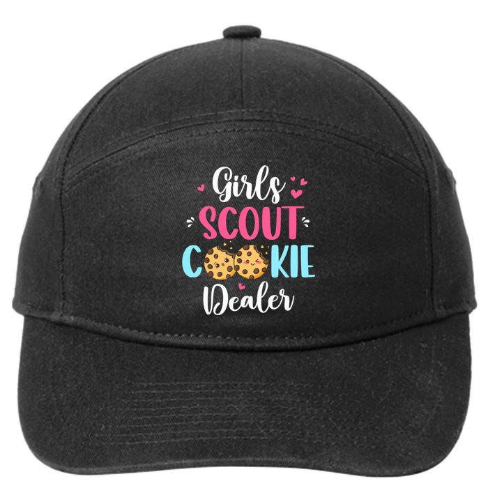 Scout For Girl Cookie Dealer Women Funny 7-Panel Snapback Hat