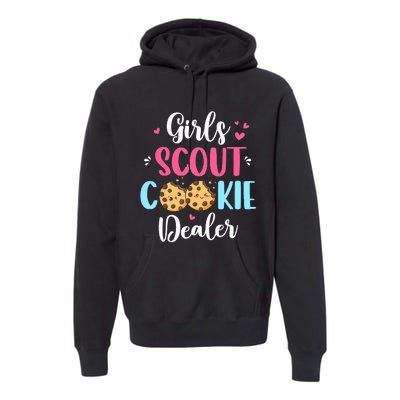 Scout For Girl Cookie Dealer Women Funny Premium Hoodie