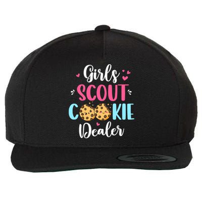 Scout For Girl Cookie Dealer Women Funny Wool Snapback Cap