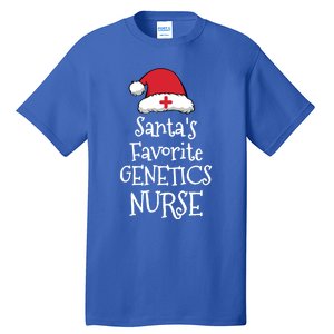 Santas Favorite Genetics Nurse Christmas Funny Gift Tall T-Shirt