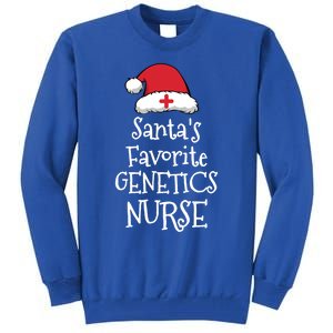 Santas Favorite Genetics Nurse Christmas Funny Gift Tall Sweatshirt