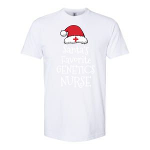 Santas Favorite Genetics Nurse Christmas Funny Gift Softstyle CVC T-Shirt