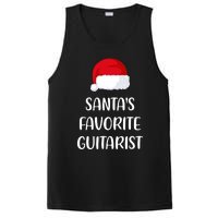 Santas Favorite Guitarist Christmas Funny Guitar Gift PosiCharge Competitor Tank