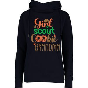 Scout For Girl Cookie Grandma Scouting Family Matching Funny Womens Funnel Neck Pullover Hood