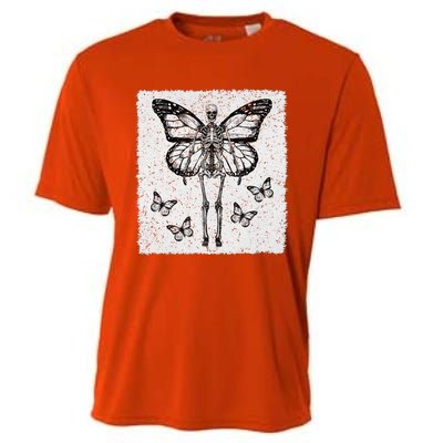 Skeleton Fairy Grunge Fairycore Aesthetic Goth Gothic Cooling Performance Crew T-Shirt