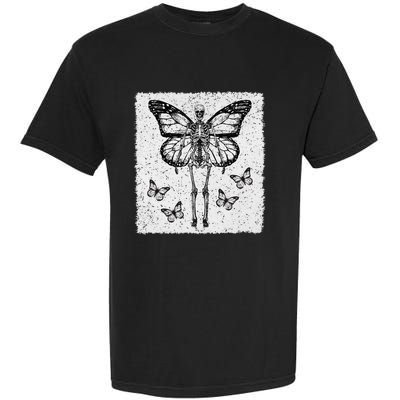 Skeleton Fairy Grunge Fairycore Aesthetic Goth Gothic Garment-Dyed Heavyweight T-Shirt