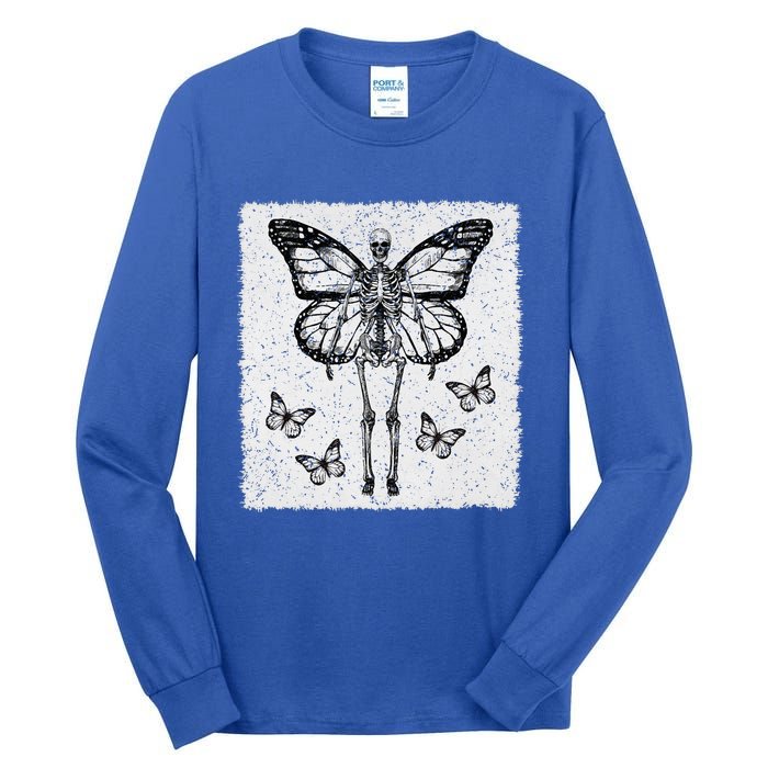 Skeleton Fairy Grunge Fairycore Aesthetic Goth Gothic Tall Long Sleeve T-Shirt