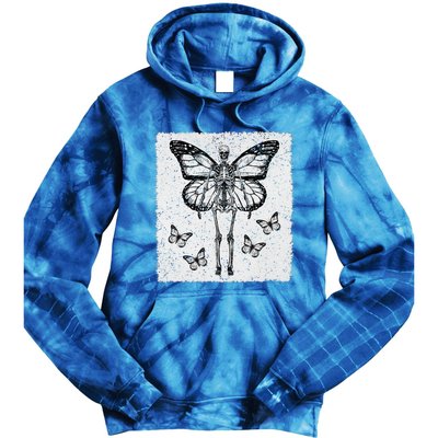 Skeleton Fairy Grunge Fairycore Aesthetic Goth Gothic Tie Dye Hoodie