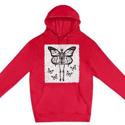 Skeleton Fairy Grunge Fairycore Aesthetic Goth Gothic Premium Pullover Hoodie