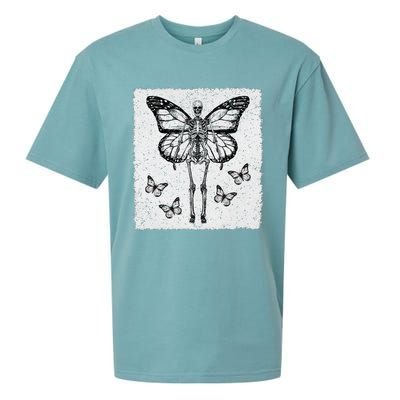 Skeleton Fairy Grunge Fairycore Aesthetic Goth Gothic Sueded Cloud Jersey T-Shirt