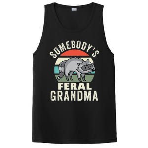 SomebodyS Feral Grandma Wild Grandmother Family Retro PosiCharge Competitor Tank