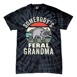 SomebodyS Feral Grandma Wild Grandmother Family Retro Tie-Dye T-Shirt